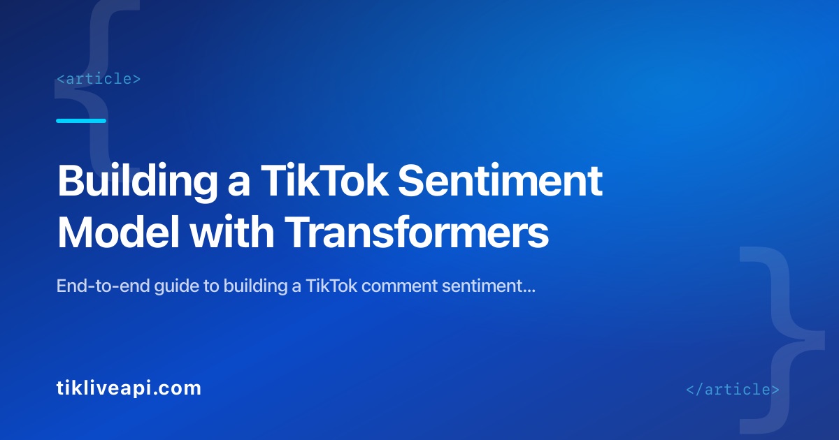 Building a TikTok Sentiment Model with Transformers